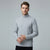 Galaxy By Harvic Men's Gray Turtle Neck Long Sleeve Blouse
