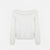 Hippie Rose Women's White Off-The-Shoulder Sweater