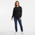 Champion Women's Black 'Champion' Graphic Long-Sleeve Blouse