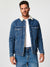 Sinsay Men's Dark Blue Denim Sherpa Jacket|Sinsay In Lebanon