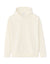 Cream-colored hoodie on a white background