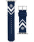 Tory Burch Women's Navy Chevron Grosgrain Band For Apple Watch 38 mm/40mm | Tory Burch In Lebanon
