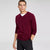 Club Room Men's Burgundy Crew Neck & Ribbed Cuffs