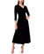 MSK Women's Black V-Neck Beaded Midi Dress| MSK in Lebanon