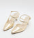 Anne Klein Women's Gold Metallic Ankle Strap Sandals | Anne Klein In Lebanon