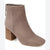 Journee Collection Women's Taupe Audrina Stacked Heeled Boots