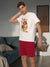 Sinsay Men's White /Red with heart spots 2pc Pajama Set |Sinsay in Lebanon