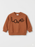 Zara Baby Girl's Dark Orange Printed Sweatshirt | Zara In Lebanon