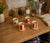 H.k Porcelain 4 Coffee Cup With Bamboo Saucer 100ml(MI14-06)