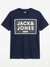 Jack & Jones Men's Navy Printed T-Shirt | Jack & Jones In Lebanon