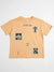 Zara Boy's Peach Multi-Graphic T-Shirt | Zara In Lebanon