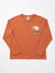Zara Boy's Light Orange Printed Sweatshirt | Zara In Lebanon