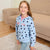 Sinsay Girl's Light Blue Polka-Dot Patter Jacket