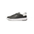 A black and white low-top sneaker by Hummel, shown in a side profile view against a plain white background.
