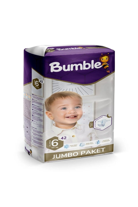 Bumble Baby Diaper Jumbo Paket Size:6 (15+kg)