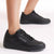 Tonny Black Women Triple Black Lace-Up Sneakers