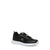 Single flat shoe with studded details on a white background