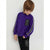 Sinsay Boy's Purple with Contrasting Sleeve Stripes Sweatshirt