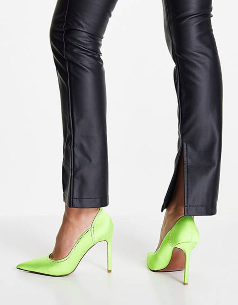ASOS Design Women's Lime Green Heeled ANS385 (Shoes52,53,54) shr