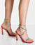 ASOS Design Women's Orange Nectar Embellished Barely Sandal |ASOS Design In Lebnon