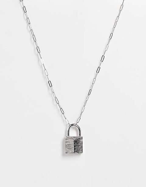 ASOS Design Women's Silver Necklace ANA38 shr