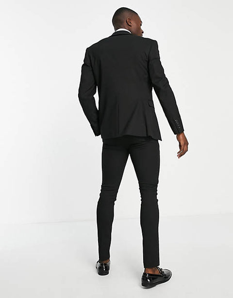 Topman Men's Black Blazer ANF376 ("AN90 AN92")