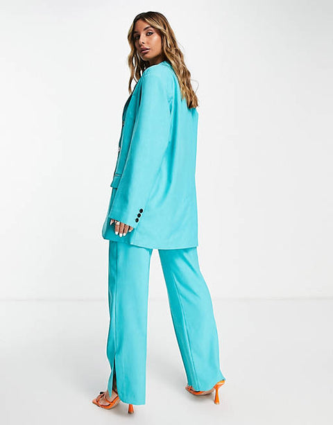 Topshop Women's Turquoise Blazer ANF220 ("AN68")