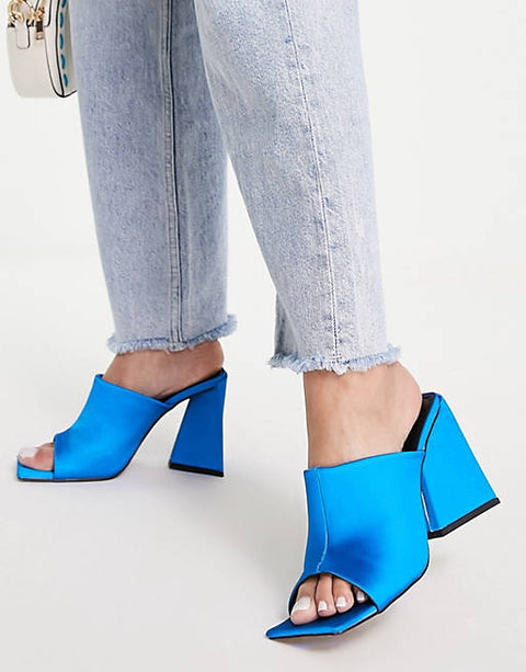 ASOS Design Women's Blue Heeled ANS161 (Shoes49)shr