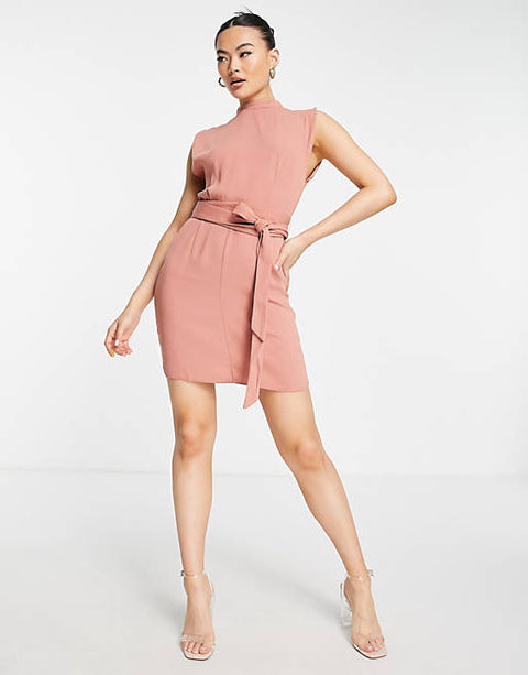 ASOS Design Women's Pink Dress AMF57 E15 (sh9) shr