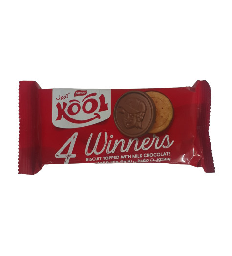 Palmary Kool 4 Winners Biscuit Topped With Milk Chocolate 62g