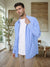 Sinsay Men's Pale Blue Striped Cotton Shirt | Sinsay In Lebanon