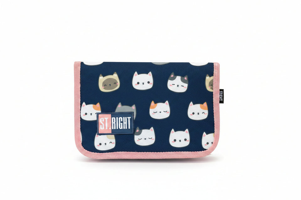 St.majewski St.right Cute Kitties Pencil Case with 2 Flaps CD:4328