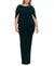 Betsy & Adam Women's Dark Green Plus Size Ruched Dress | Betsy & Adam In Lebanon