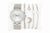Laura Ashley Women's Silver 4 Pcs Bangle Stack With Mesh Watch | Laura Ashley In Lebanon