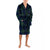 Club Room Men's Dark Green & Navy Plaid Pattern Sleep Robe