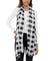 Jenni Women's Black & White Buffalo Check Jersey Wrap Scarf | Jenni In Lebanon