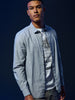 Sinsay Men's Light Grey Slim Fit Collar Shirt | Sinsay In Lebanon