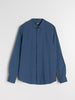 Sinsay Men Blue Long Sleeve Textured Shirt | Sinsay in Lebanon