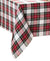 Elrene Red Christmas Classic Holiday Plaid 120" L x 60" W x 0.1" H Table Cover | Elrene in Lebanon