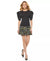 DKNY Women's Black Leather Puffed-Sleeve Blouse | DKNY In Lebanon