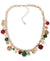 Holiday Lane Women's Gold Mixed Stone Garland Necklace |Holiday Lane in Lebanon