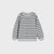Sinsay Boy's Grey Black Striped Sweatshirt