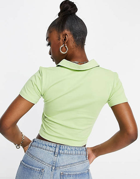 I Saw It First Women's Green Blouse AMF1570 (I) shr