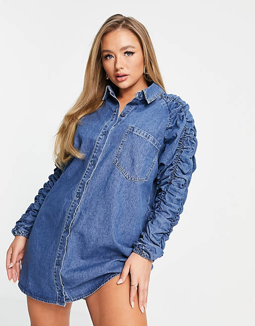 Missguided Women's  Blue Dress AMF1076(s23)