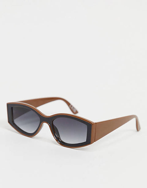 ASOS Design Women's Brown Sunglasses 101231958 AMA2 (AMA4) shr