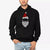 La Pop Art Men's Black Santa Claus Printed Hoodie