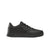 Black athletic shoe on a light gray background