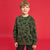 Sinsay Boy's Olive Green All Over Dinosaur Print Sweatshirt
