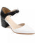Black and white shoe on a white background