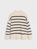 Sinsay Women's Beige & Black Striped Sweater